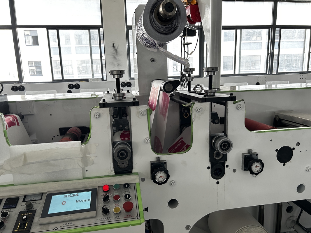 Semi автоматическая печатная машина 320mm ярлыка Flexo 2 цветов 80m/минута